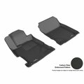 Strike3 3D Maxpider Front Row Custom Fit Kagu Black Floor Mat for 2013-2016 Acura ILX Models - Black ST3864344